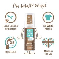 Salt Of The Earth Natural Deodorant Spray - Ginger & Jasmine